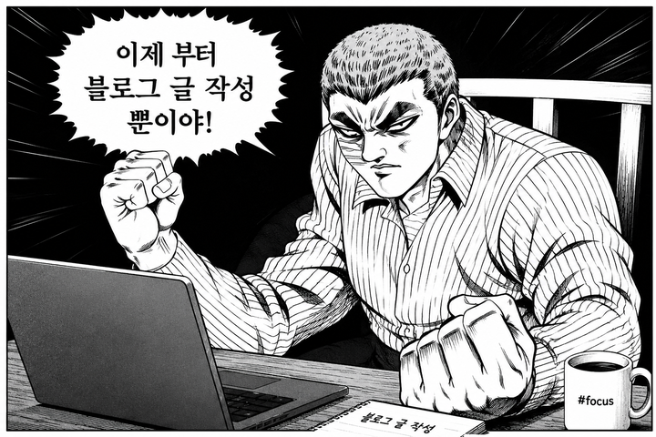 이제부터 블로그 글 작성 뿐이야! ...라고 생각했다 (현실은 아니지만)